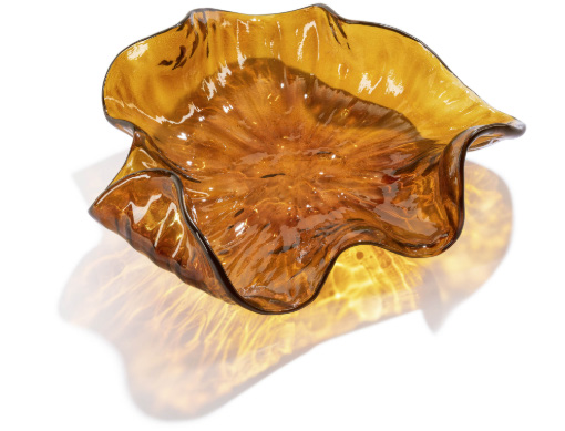 Amber glass bowl, Pool and Gym project — luxury interior design Dubai