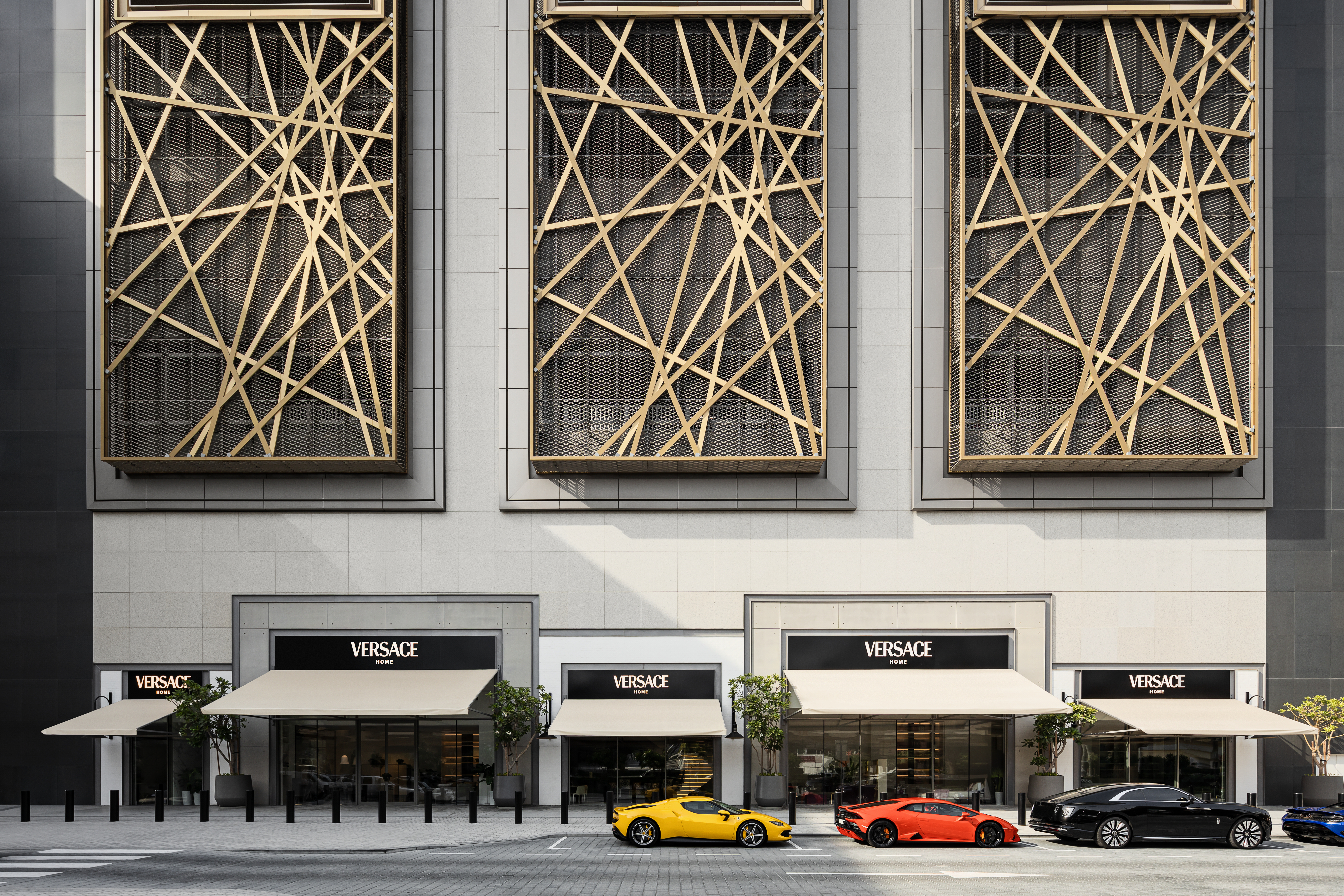 Versace Home store facade at Dubai Mall Zabeel — commercial interior design by Solomia Design