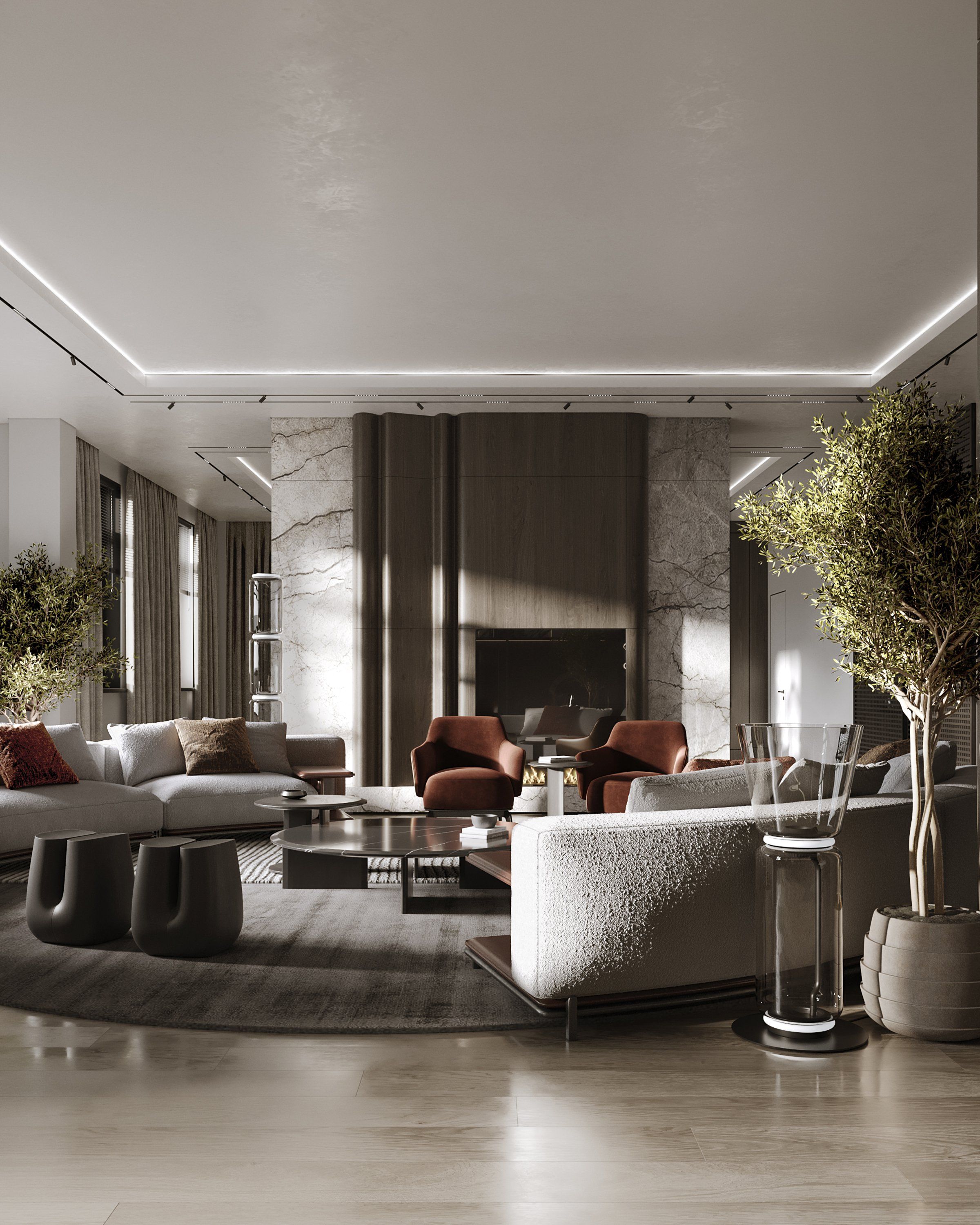 Southbank Towers London — interior design project by Solomia Design
