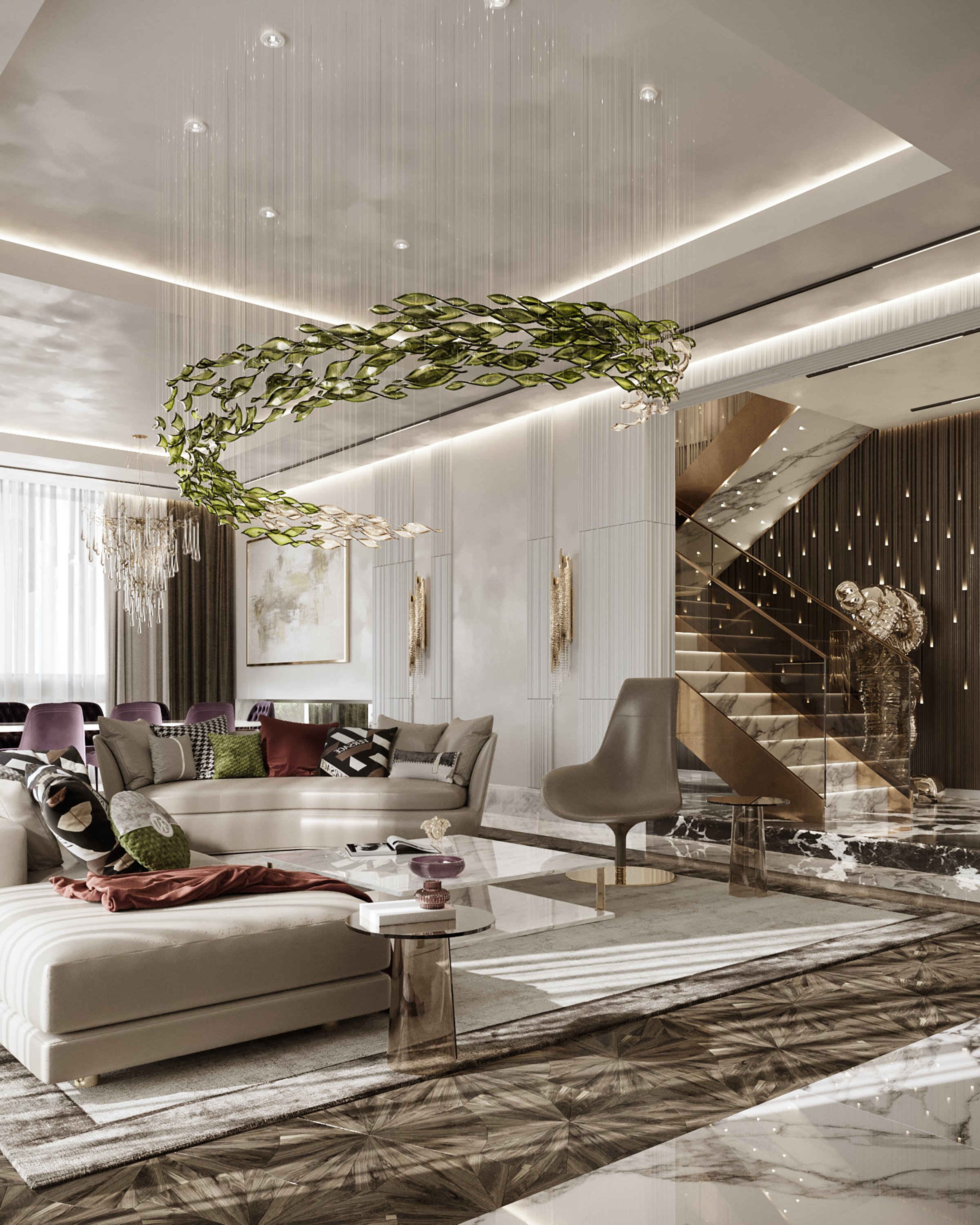 Villa Surrey Great Britain — interior design project by Solomia Design